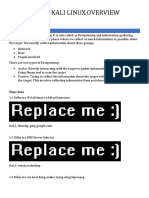 Lab1 - Kali Linux Overview: 1. Reconnaissance