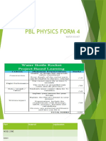 PBL Physics Form 4 Water Rocket Design