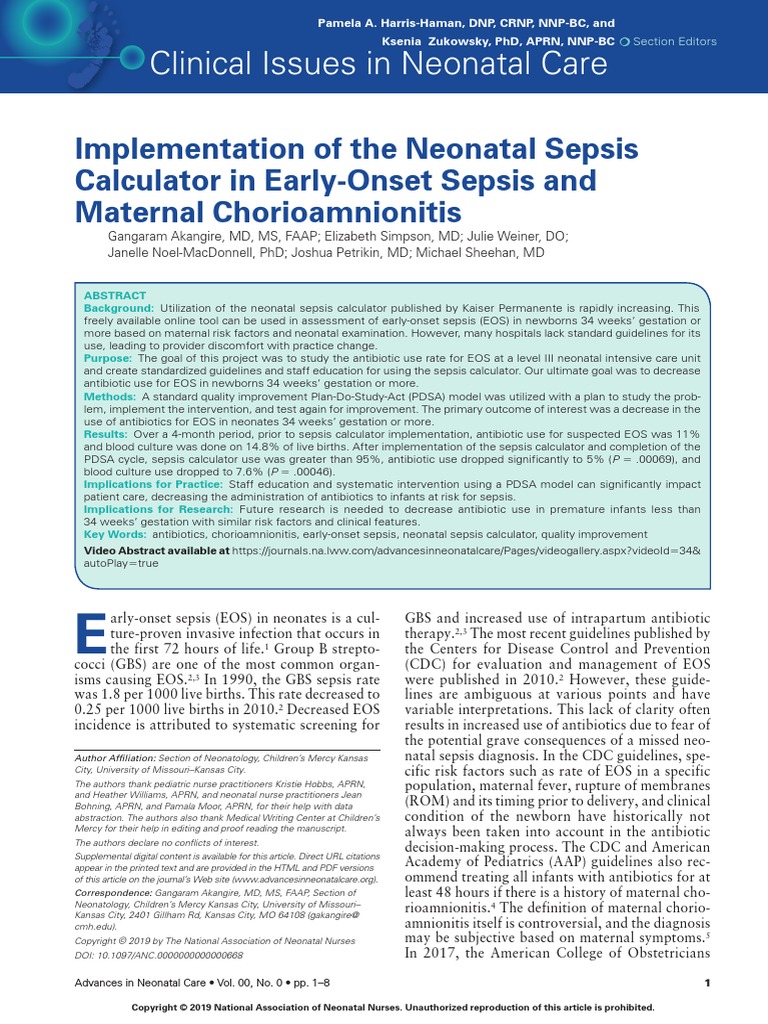 Clinical Issues in Neonatal Care | PDF | Neonatal Intensive Care Unit ...