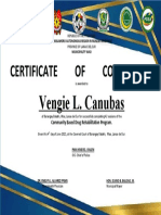 CBDRP Certificate With Signature Do Not Give To Your Surrenderee For Documentation Purposes Only