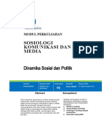 1.modul Sosiologi Media Dan Komunikasi (TM1)
