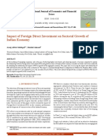 Impact of Foreign Direct Investment On Sectoral Growth of Indian Economy (#354280) - 365413