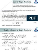 Chapter 4 - Design For Single Reactions