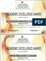 Honeylou Shane L. Casauay: With Honors