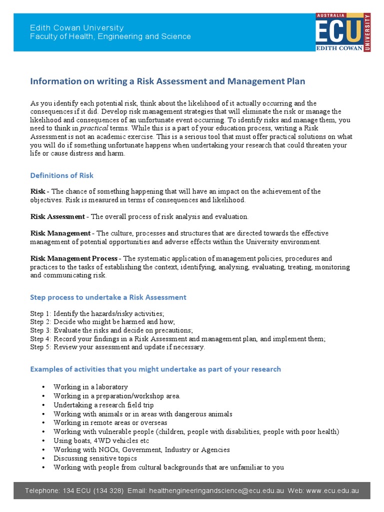 Risk Assessment & Management Guide | PDF | Risk | Risk Management