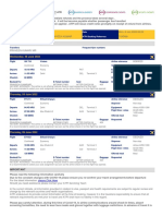 Airline Ticket Refund and Travel Details