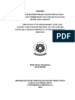 Skripsi Pengaruh Konsentrasi Asam Fosfat Dan Asam Asetat Terhadap Cpo (Crude Palm Oil) Hasil Degumming