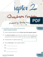 Chapter 2 - Quadratic Functions