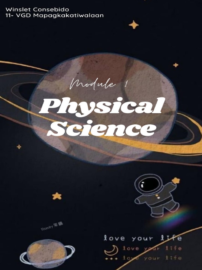 Physical Science Module 1 Winslet Consebido | PDF