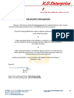 Annexure - IV Bid Declaration Security