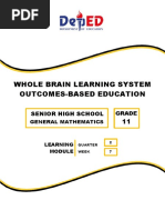 Whole Brain Learning System Outcomes-Based Education: Senior High School