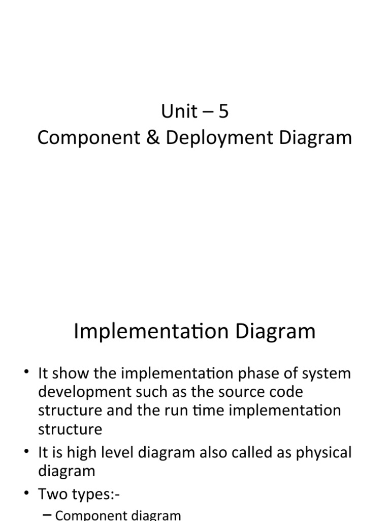 Unit 8-Component-Diagram Model | PDF | Component Based Software