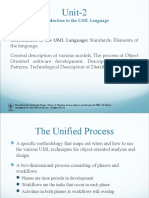 Unit-2: Introduction To The UML Language: Standards. Elements of