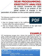 Sensitivity Analysis