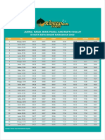 Jadwal Imsak, Buka Puasa, Dan Waktu Shalat Di Kota Kota Bogor Ramadhan 2022