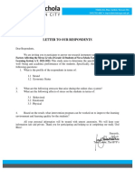 Letter To Respondents Format