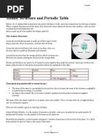 Topic 3 Atomic Structure and Periodic Table