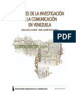 Avances de la investigación de la comunicación en Venezuela. Memorias III Congreso 2011
