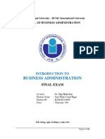 Introduction To Business Administration