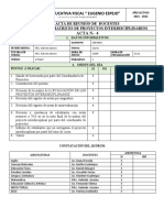 Acta de Reuniones para P.I. Octavo C