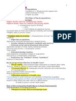 Community Exam 3 Key Pts