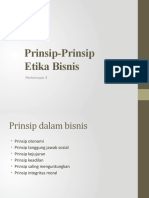 (ETIKA BISNIS) Pertemuan 3 Prinsip Etika Bisnis