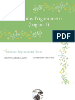 Identitas Trigonometri Dasar Bagian 1