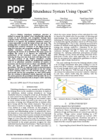 Automated Attendance System Using Opencv: Abstract-Student Attendance Mainframe Structure Is