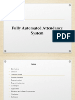 Fully Automated Attendance System