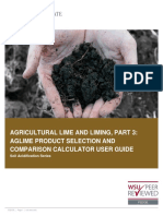 Agricultural Lime and Liming, Part 3: Aglime Product Selection and Comparison Calculator User Guide