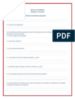 Guia de Actividades. Alergias Enfermedades Autoinmunes Vacunas