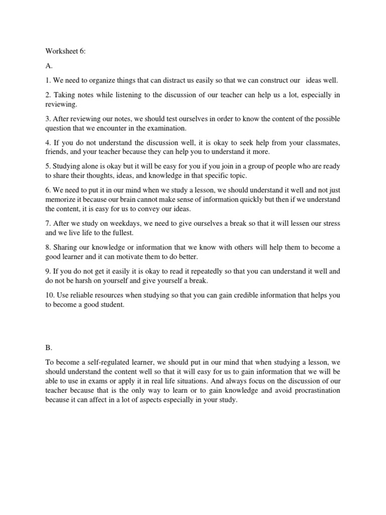 Bondoc Rose Ann M BSA 1A Module 6 Worksheet | PDF