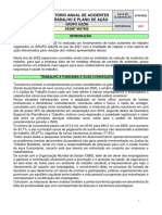 Relatório Anual de Acidentes de Trabalho 2021