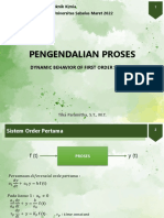 Pertemuan 10 Proses DInamik Order 1