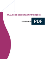 Análise de recalques em fundações