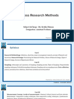 Business Research Methods: Subject-Incharge: Ms. Kritika Dhiman Designation: Assistant Professor