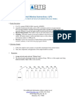 Serial Dilution Instructions (API) : For Detection of Sulfate Reducing Bacteria