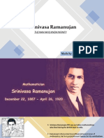 Srinivasa Ramanujan: The Man Who Knew Infinity