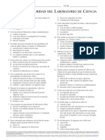 Evaluación de Seguridad e Higiene en El Labortorio de Química