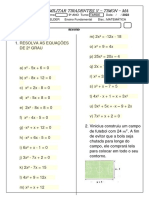 Questões de Equação Polinomial Do 2º Grau