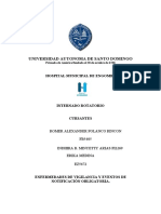 Datos estadísticos de pacientes atendidos en el Hospital Municipal de Engombre