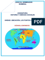 Puntos Cardinales, Oceanos y Continentes