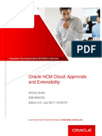 Oracle HCM Cloud: Approvals and Extensibility: license to use this Student Guideฺ
