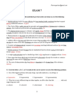 Exam 7: I. Circle The Letter To Indicate The Underlined Part That Needs Correction in Act of The Following Questions