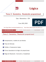 Semántica y resolución proposicional