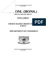 Syllabus: Choice Based Credit System (CBCS)