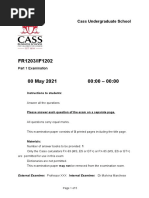 Mock Exam For The Online Environment