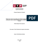 Diseño de banco de pruebas para motor IO-520-F de Cessna 206