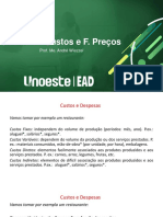 Gestão de Custos e F. Preços: Prof. Me. André Wiezzel