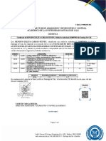 El Suscrito Director de Admisiones Y de Registro Y Control Académico de La Universidad Santiago de Cali